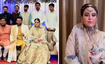 शादी के रिसेप्शन में पाकिस्तानी डिजाइनर के लहंगे में बेहद खूबसूरत लगी स्वरा भास्कर