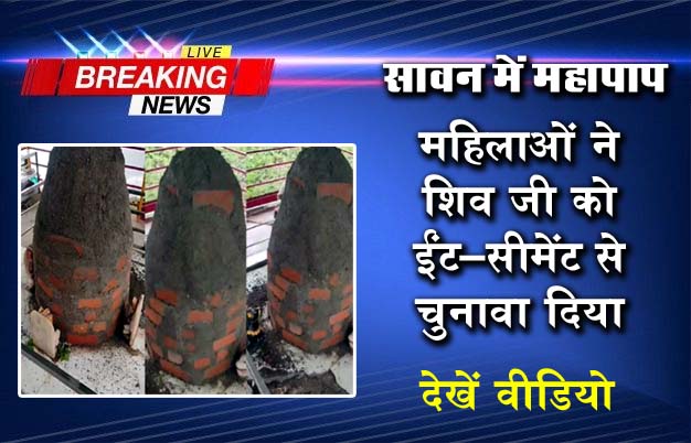 Gwalior Shivling Video : सावन में महापाप! महिलाओं ने महादेव को ईंटों से चुनवाया, रेलिंग में करंट लगाकर मंदिर पर ताला भी जड़ा