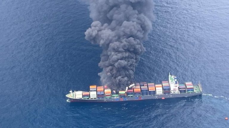 Chinese ship explosion
