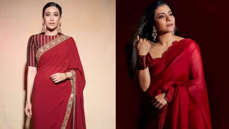 Bollywood Actress Red Saree Looks