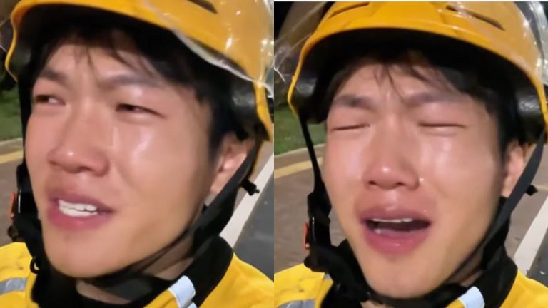 Chinese Delivery Boy Cries Video
