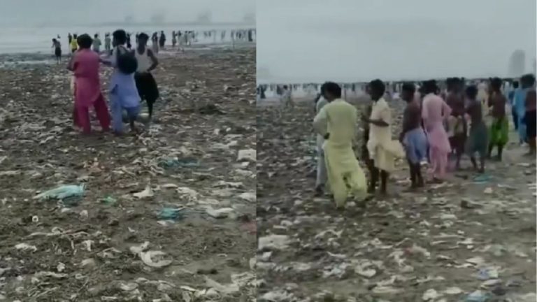 Pakistan Beach Litter Video