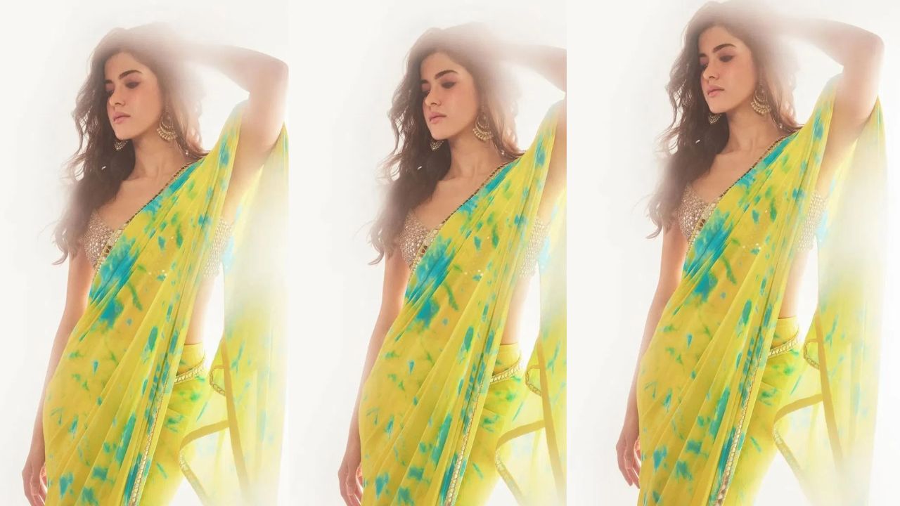 Shanaya Kapoor saree looks For Sawan