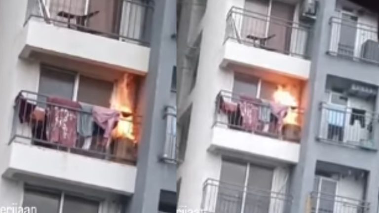 AC Outdoor Unit Caught Fire