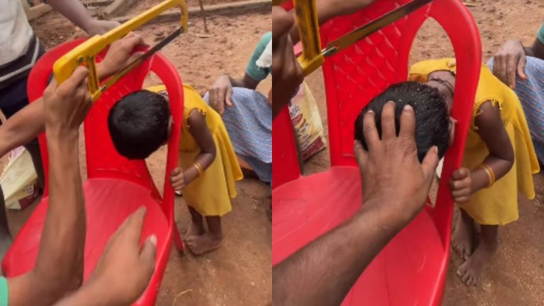Child Trapped In Chair Freed