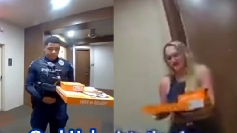 Police Delivered Pizza Video