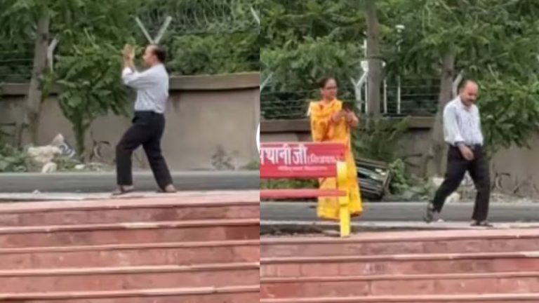 Man Dancing For His Wife