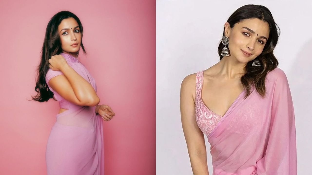 Sawan 2025 Alia Bhatt Saree Looks