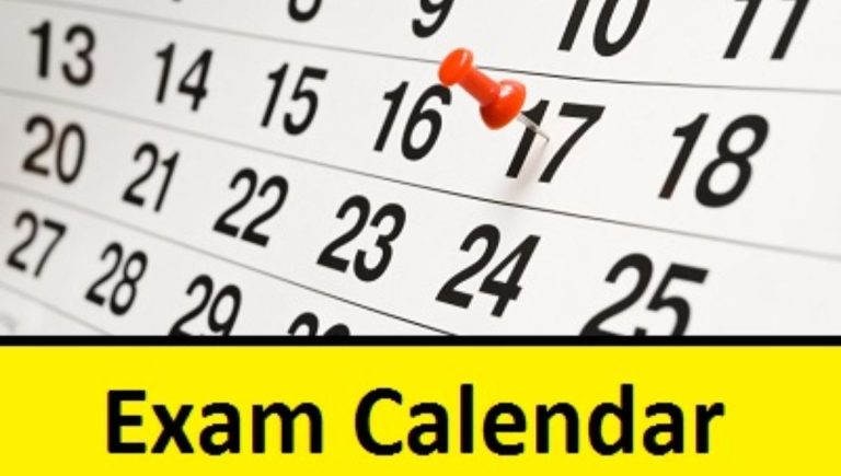 Exam Calendar 2025